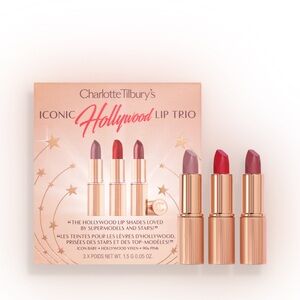 Charlotte Tilbury Iconic Hollywood Lip Trio Set – NEW